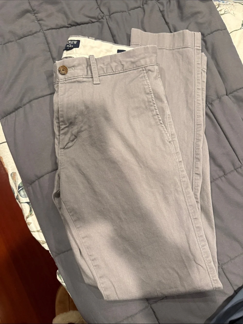 J. Crew Men’s Gray Slim Flex Chino Pants